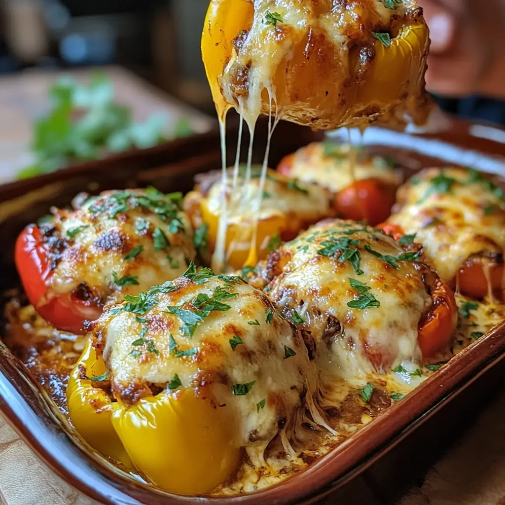 Roasted Stuffed Bell Peppers