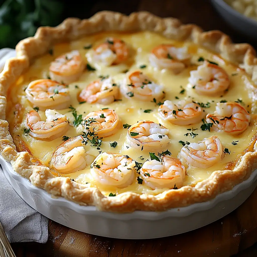 Cheesy Shrimp Pie