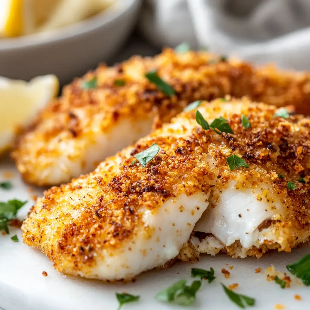 Completed Crispy Air Fryer Fish