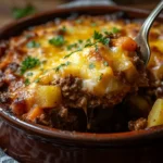 Completed Hobo Casserole fresh from the oven