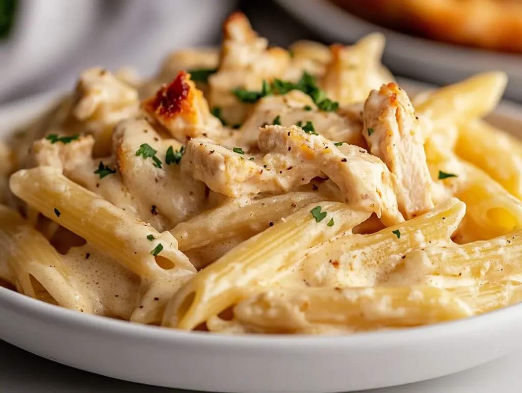 Easy Chicken Alfredo Penne