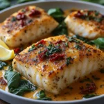 Creamy Keto Tuscan Cod