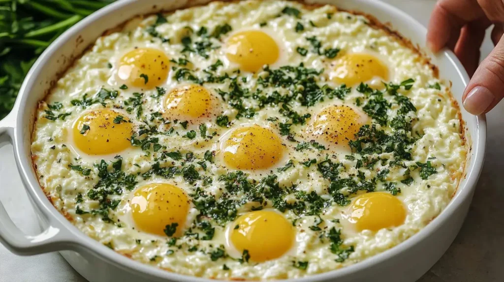 Preparation Baked Cottage Cheese Eggs